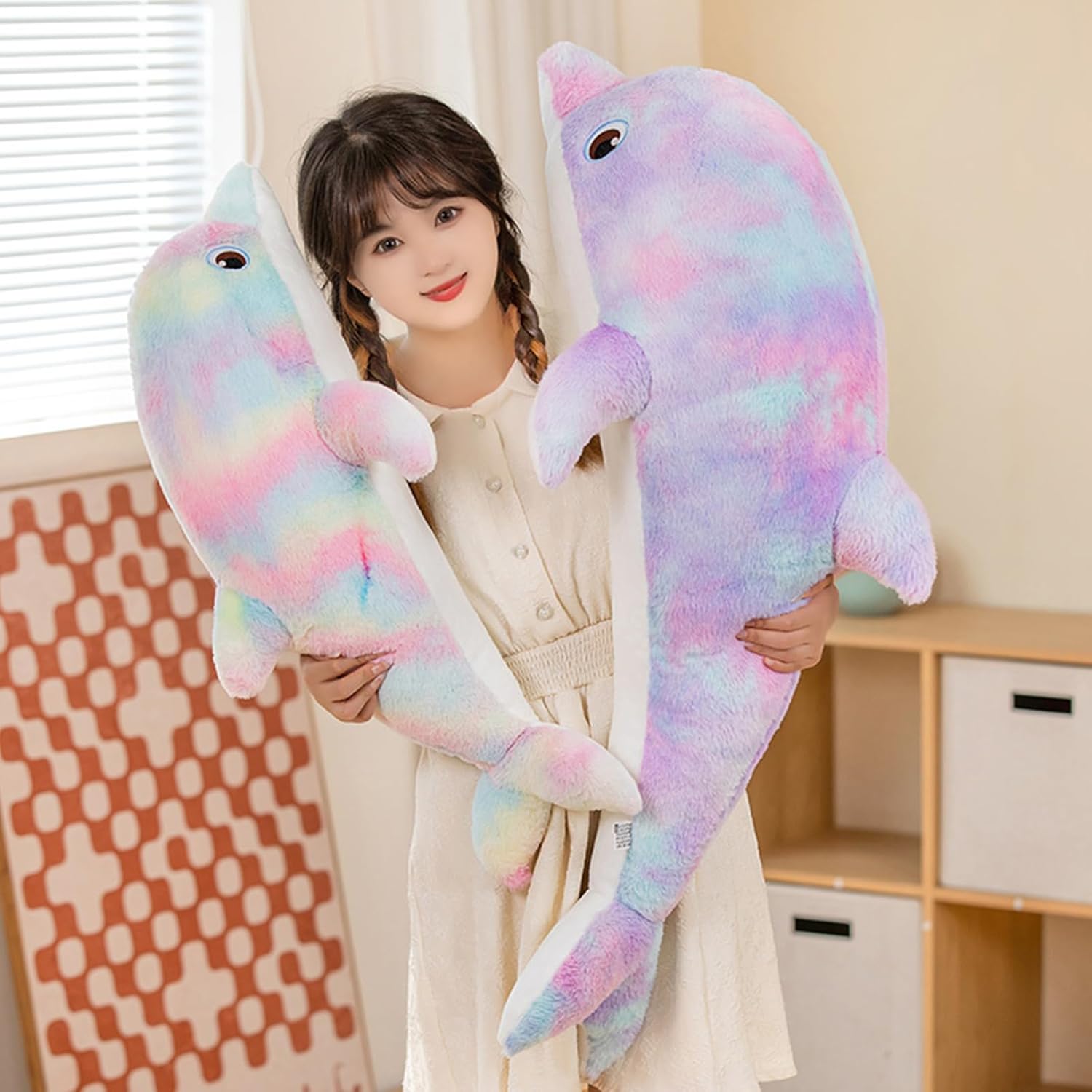 Stekkable Plush Dolphin Pillow for Kids 192 inches