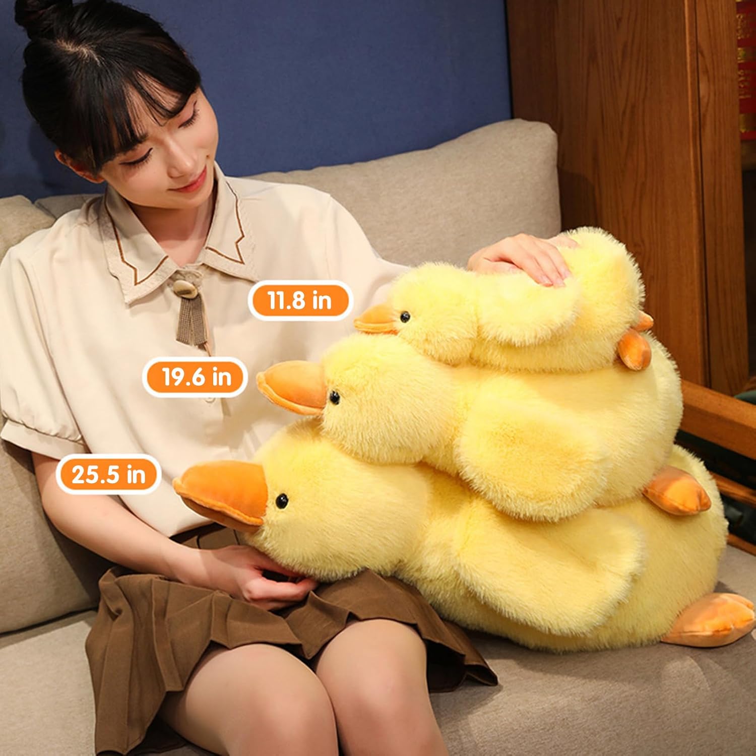 Perfect Choice for Kids Fluffy Duck Stuffed Animal Plush