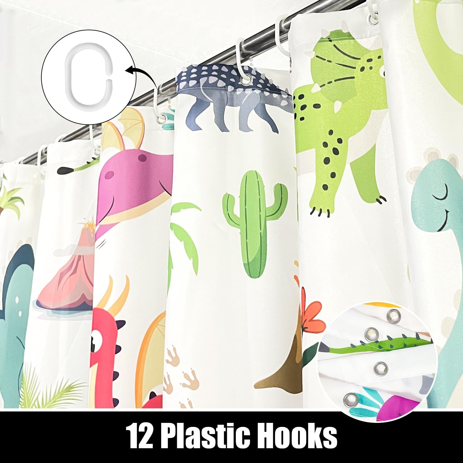 Kids Bathroom Ocean Shower Curtain Set