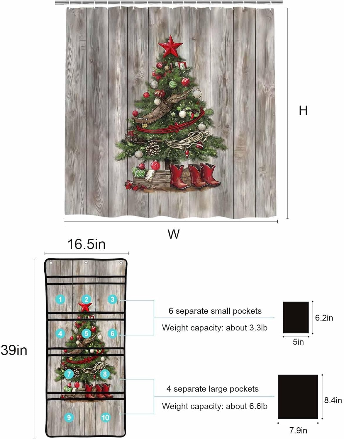 Luxury Mesh Shower Curtain Set
