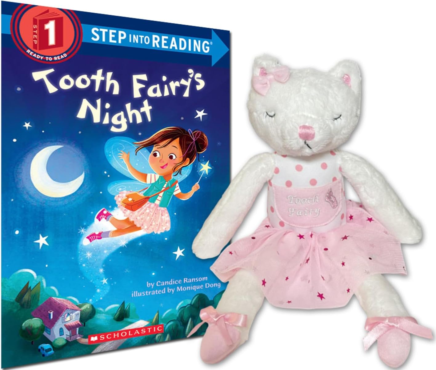 Caterina the Cat Ballerina Tooth Fairy Pillow for Girls