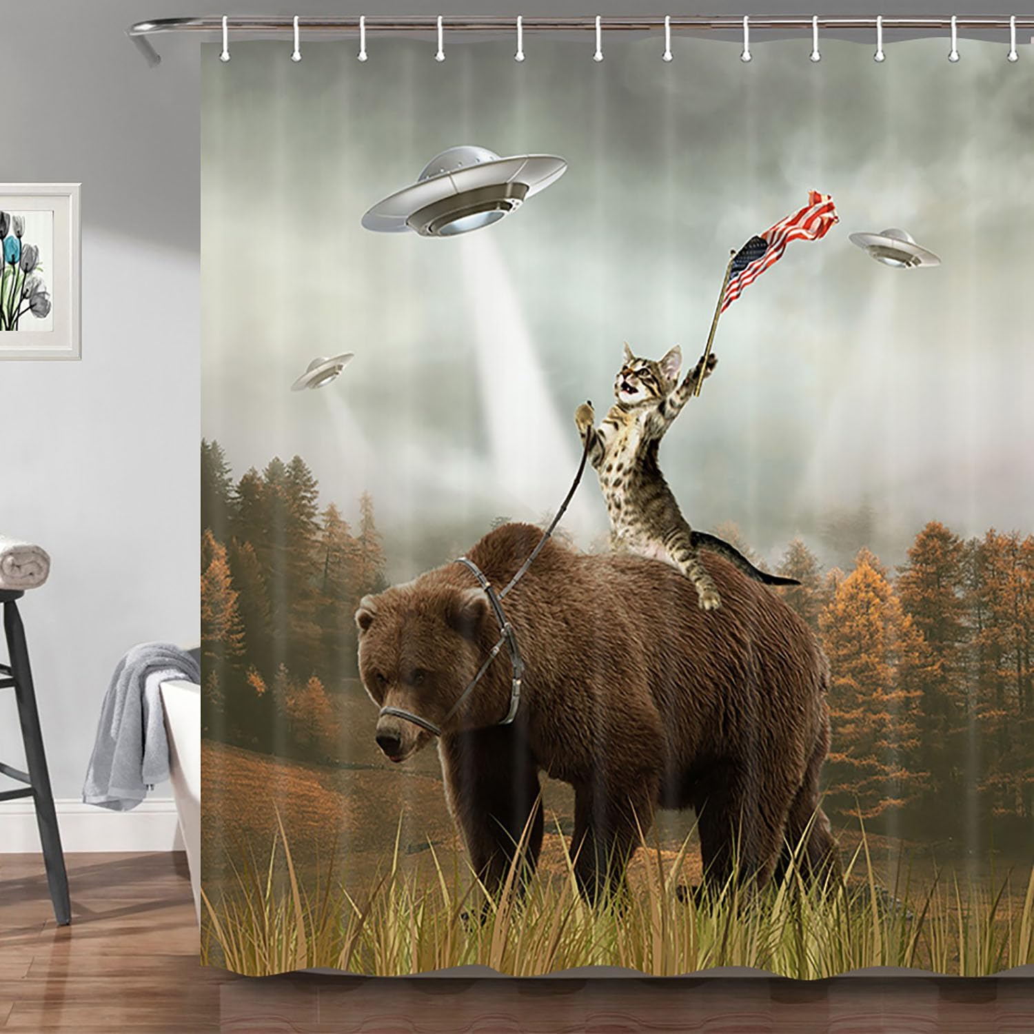 Join the Adventure - Shocur Funny Animal Shower Curtain