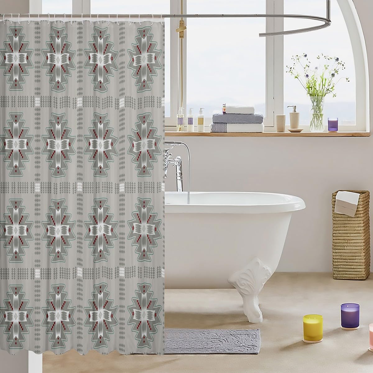 Fun Kids Bath Curtain Set