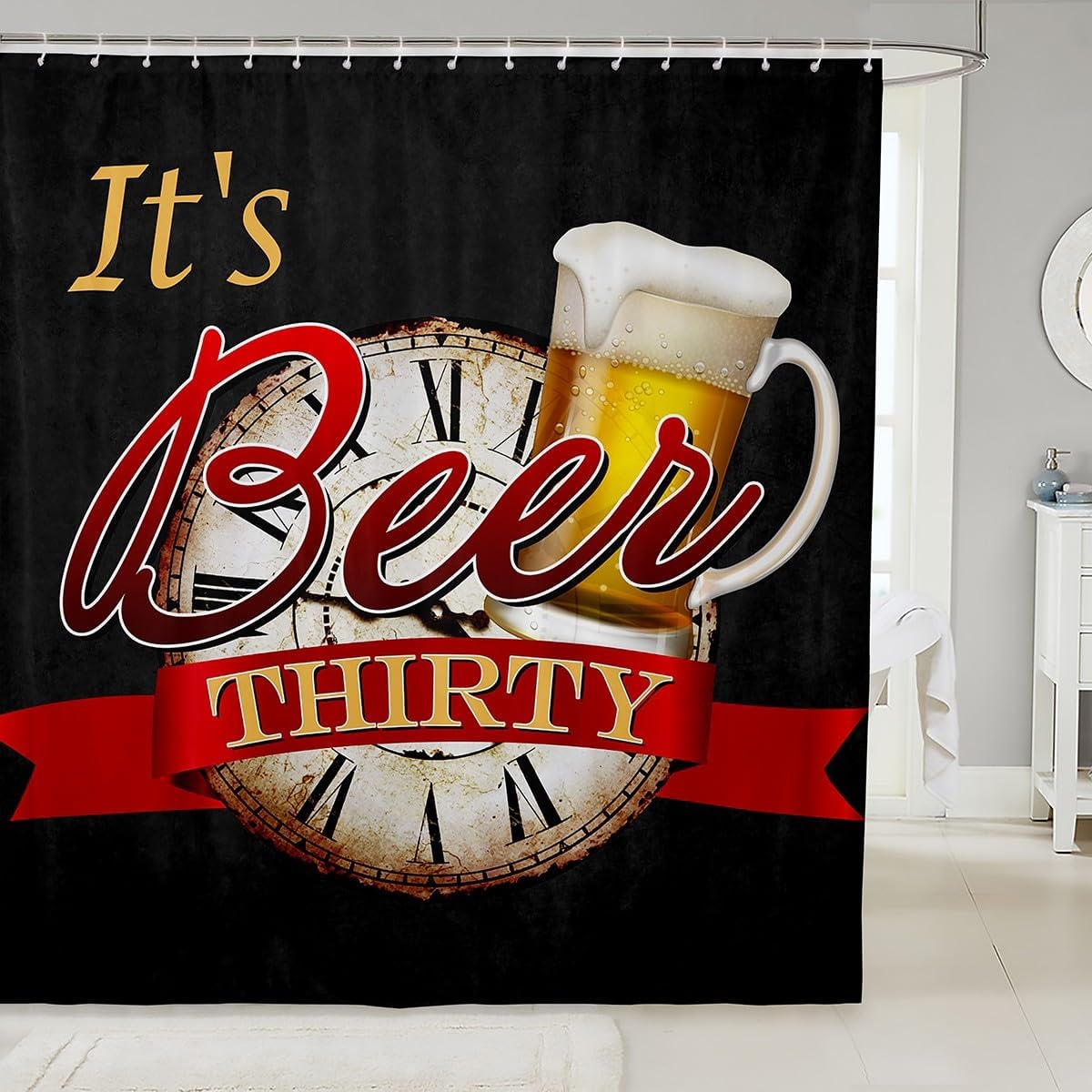 Castler FairyCheer Beer Bath Curtain