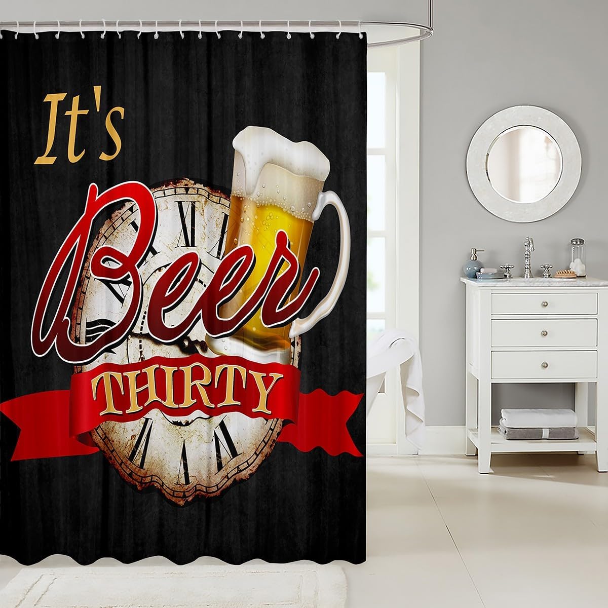 Castler FairyCheer Beer Bath Curtain