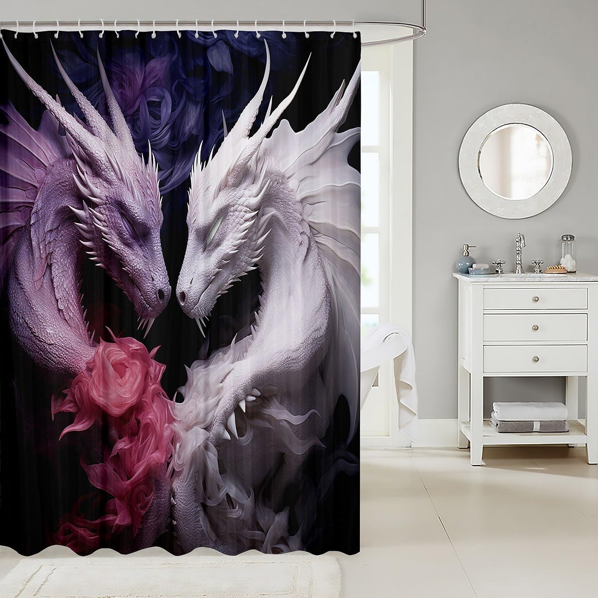 VIBRANT DRAGON SHOWER CURTAIN Rp