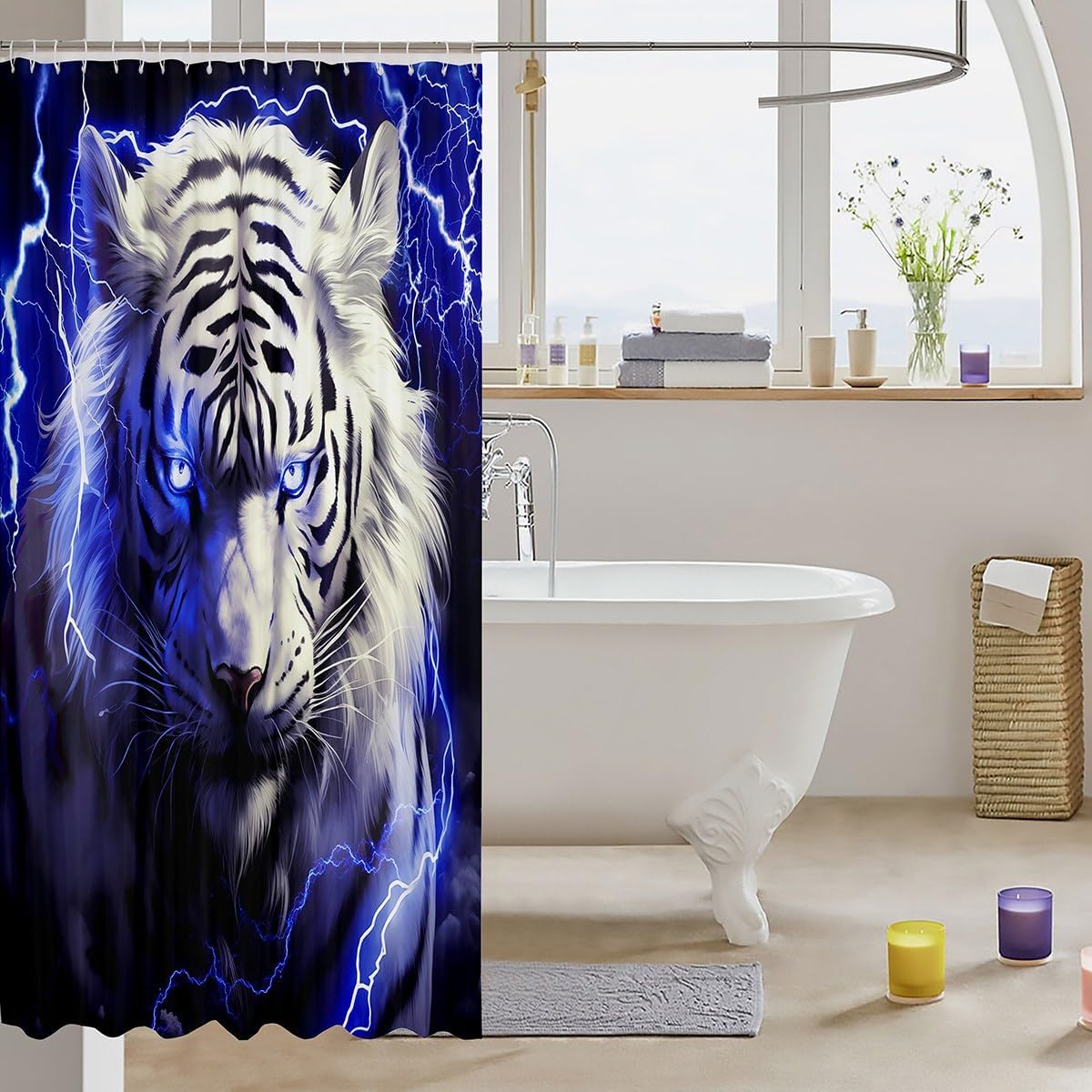 Wild Tiger Shower Curtain