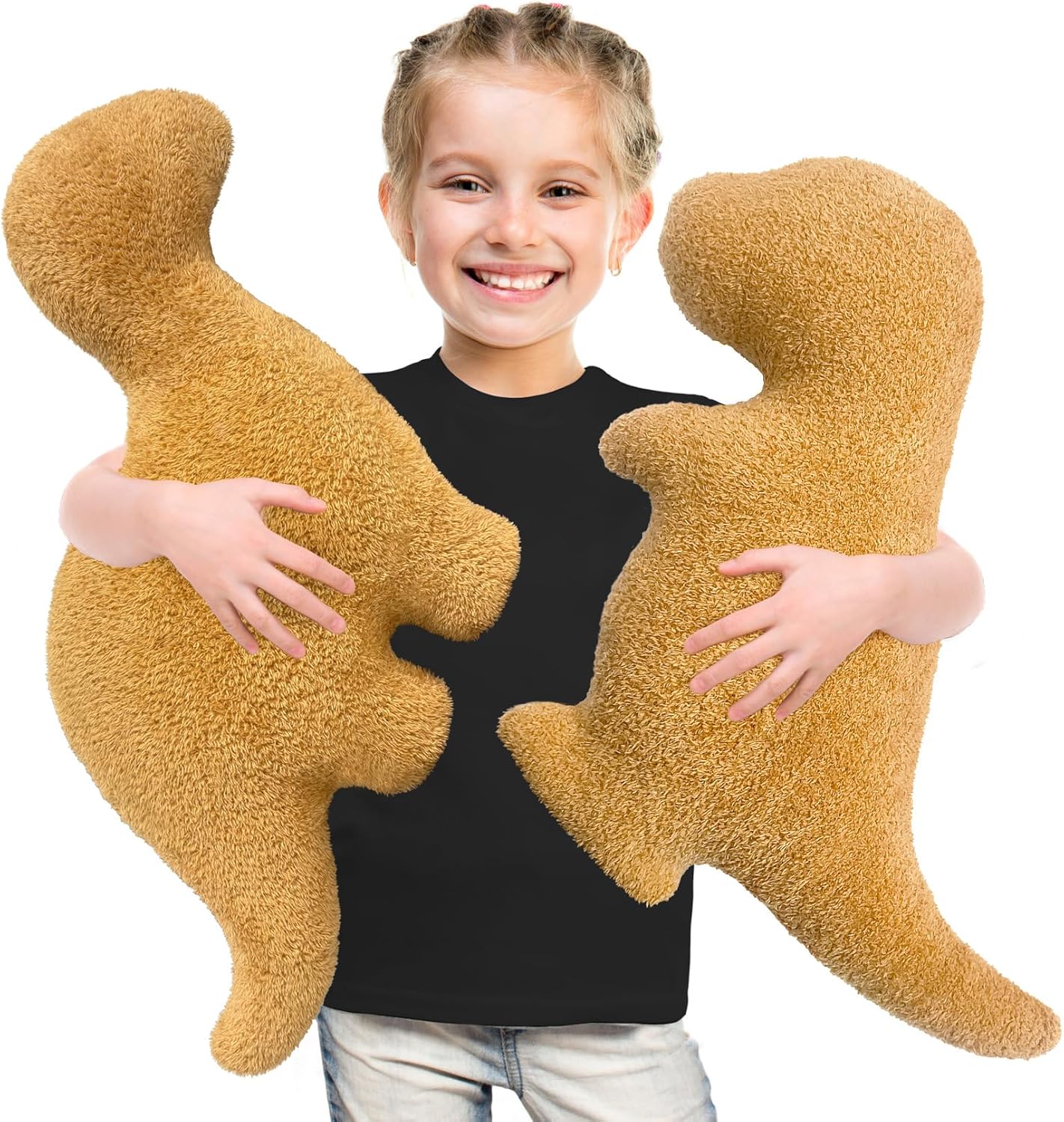 Dino Nuggets Pillow Plush - Super Cute Dinosaur Plush for Kids Adults