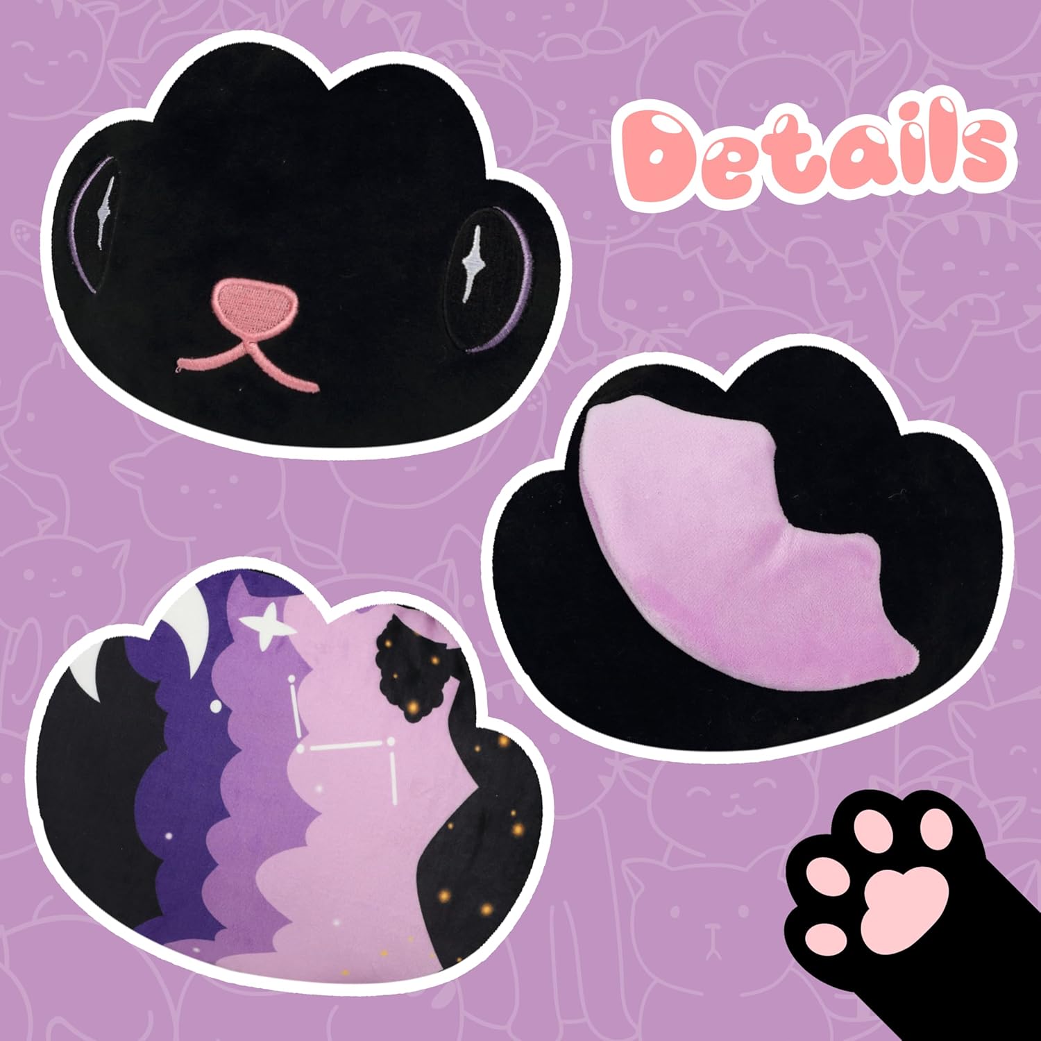 177-inch Cat Plush Pillow