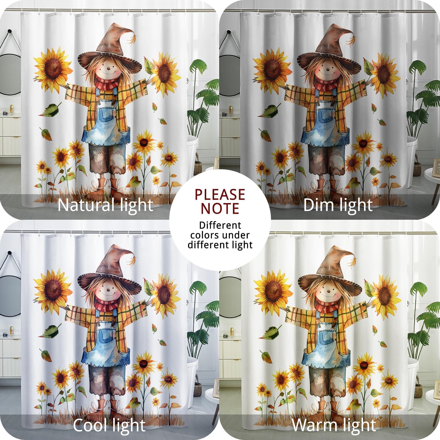 Fall Cool Scarecrow Bath Set - 62x72