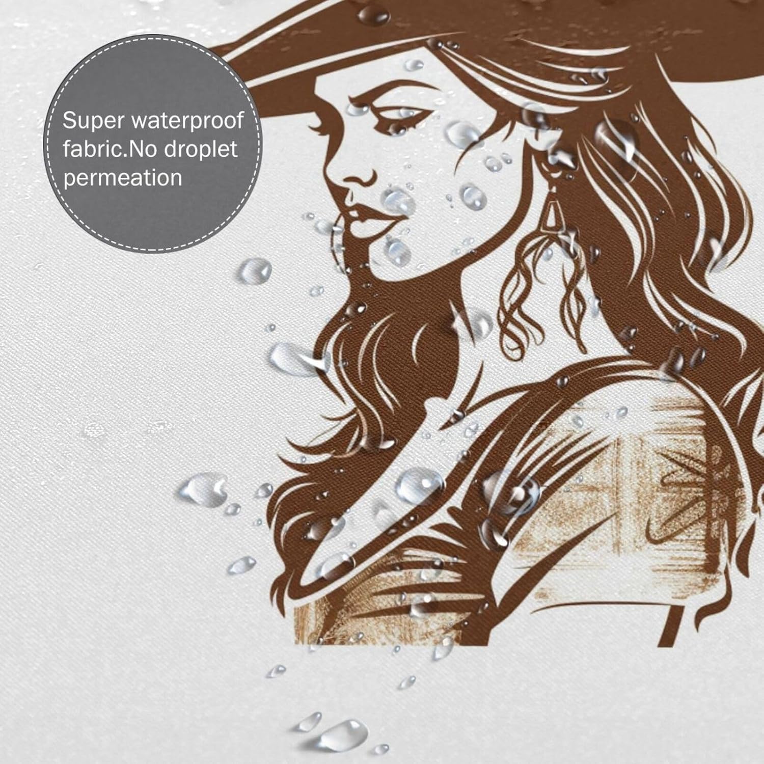 Cowboy Girl Shower Curtain Set