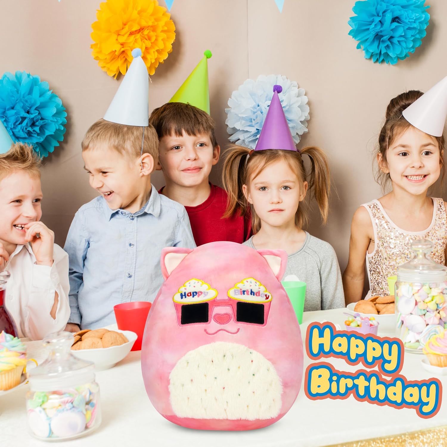 Mushymallow 12-inch Plush Pillow Cuteness for Kitten Birthdays