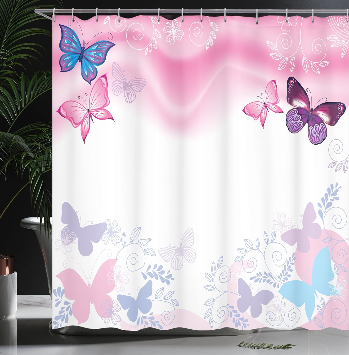 Ambesonne Cartoon Shower Curtain Set