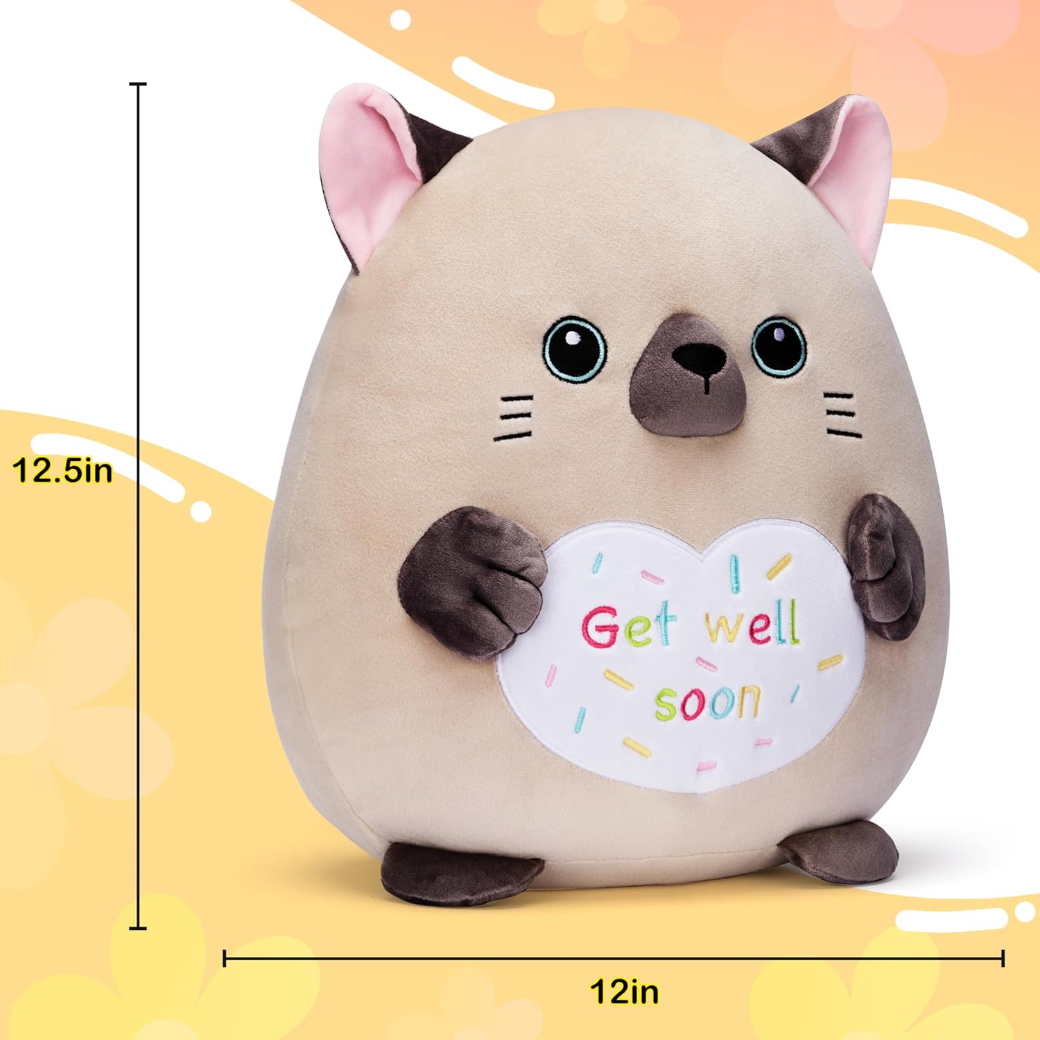 PlayNics Get Well Soon Plush Pillow