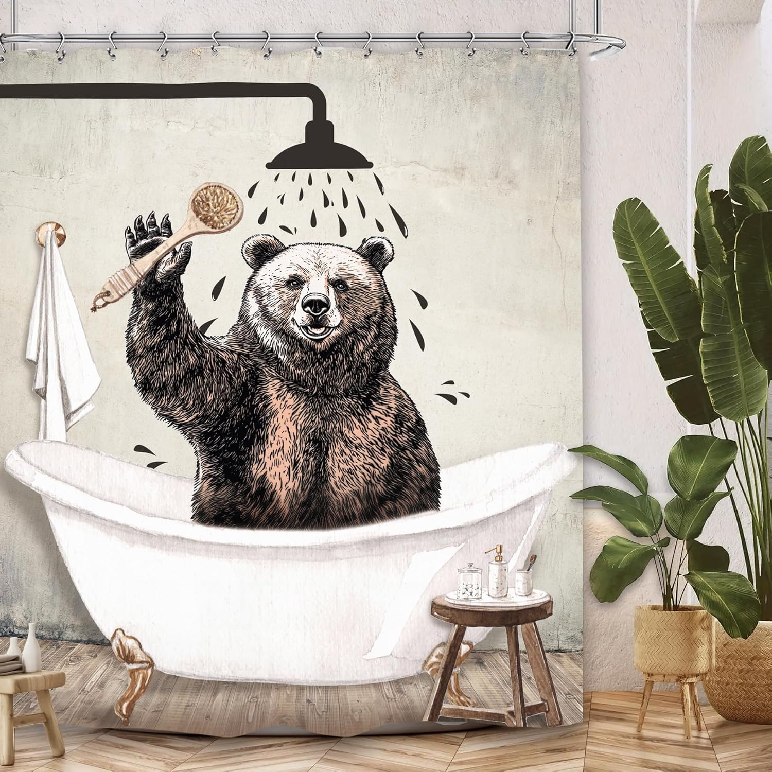 Fun Animal Bath Curtains