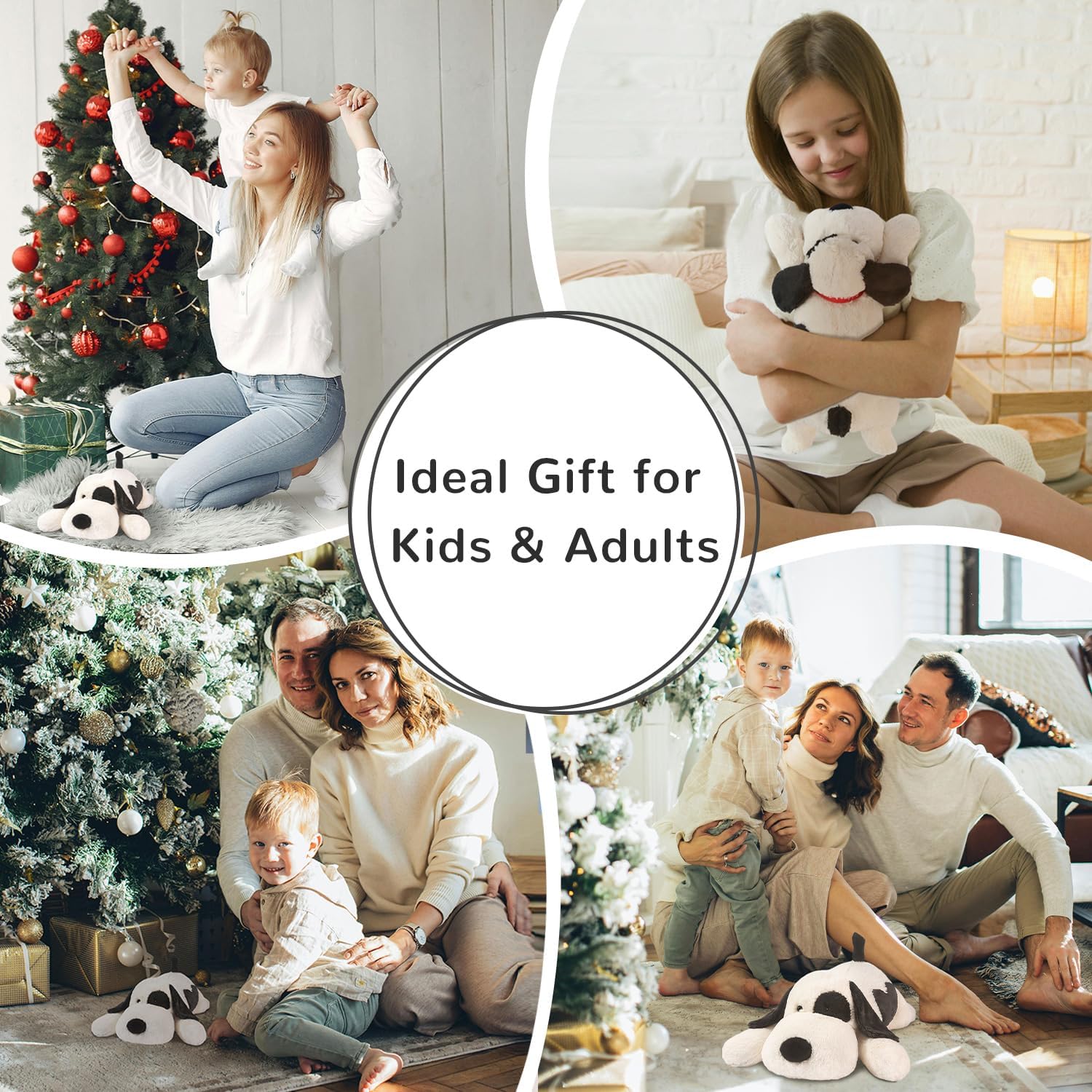 16 Weighted Dog Plush Pillow for Ko kids Adults Soft Huggable weighted