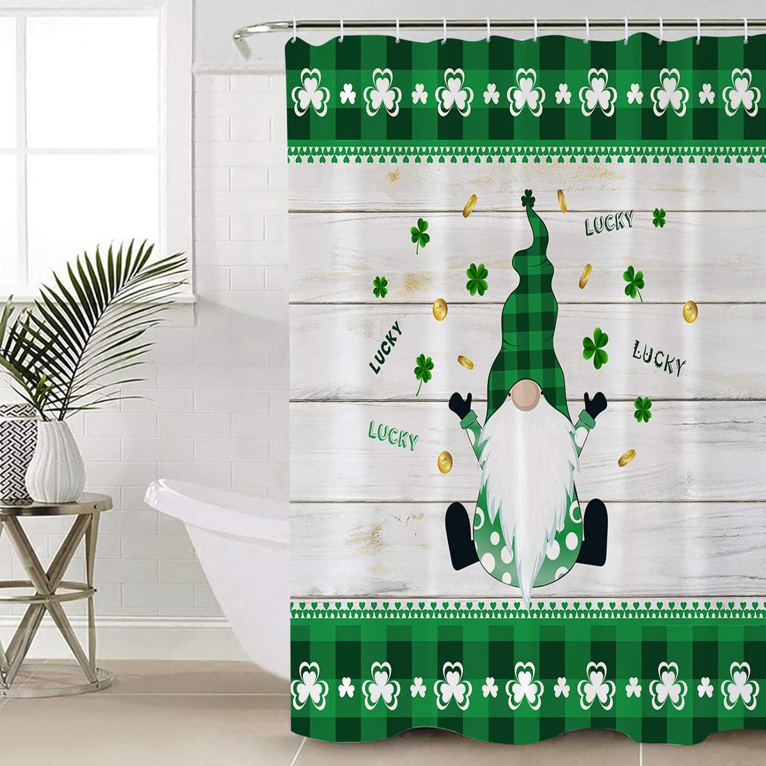 St Patricks Day Bohemian Shower Curtain