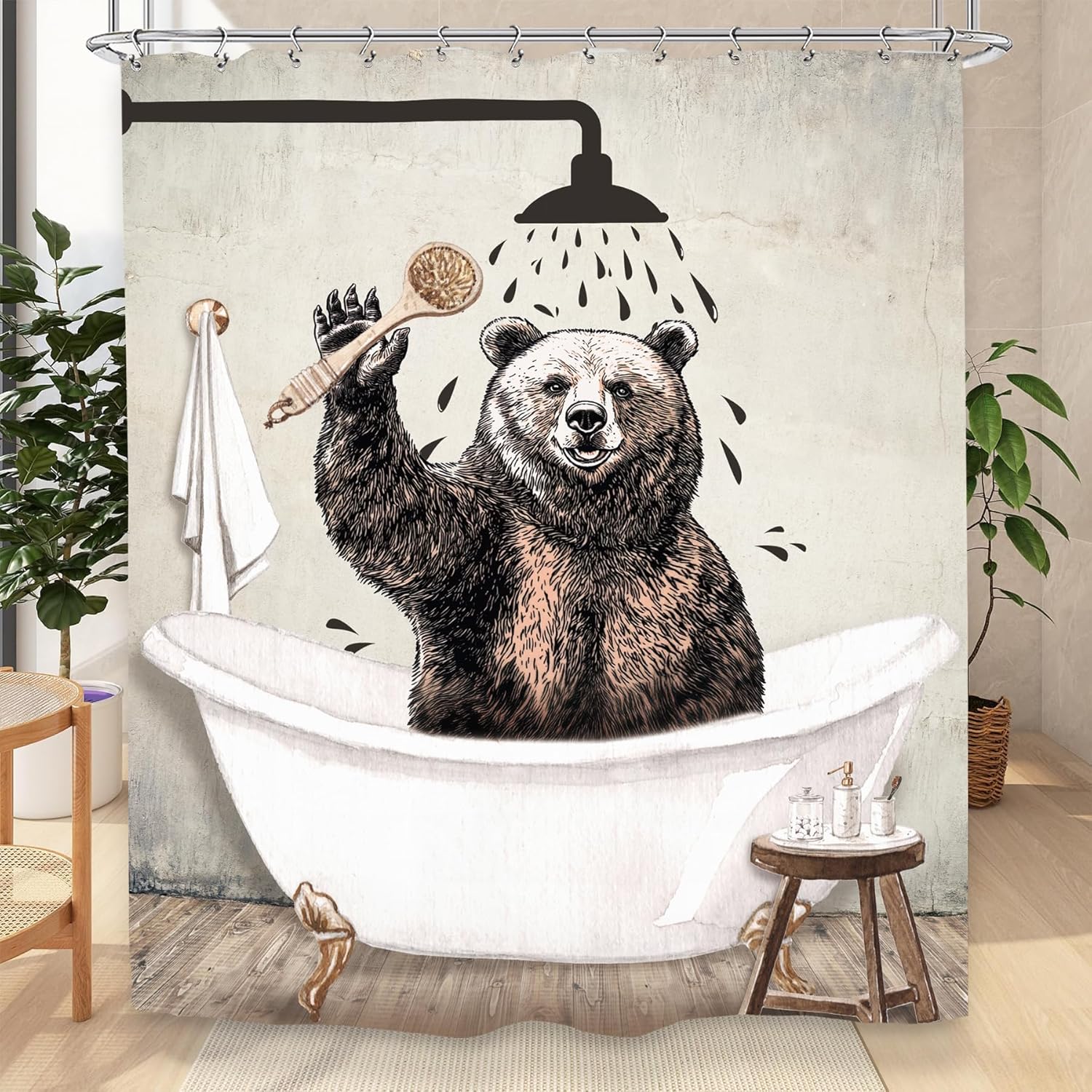 Fun Animal Bath Curtains