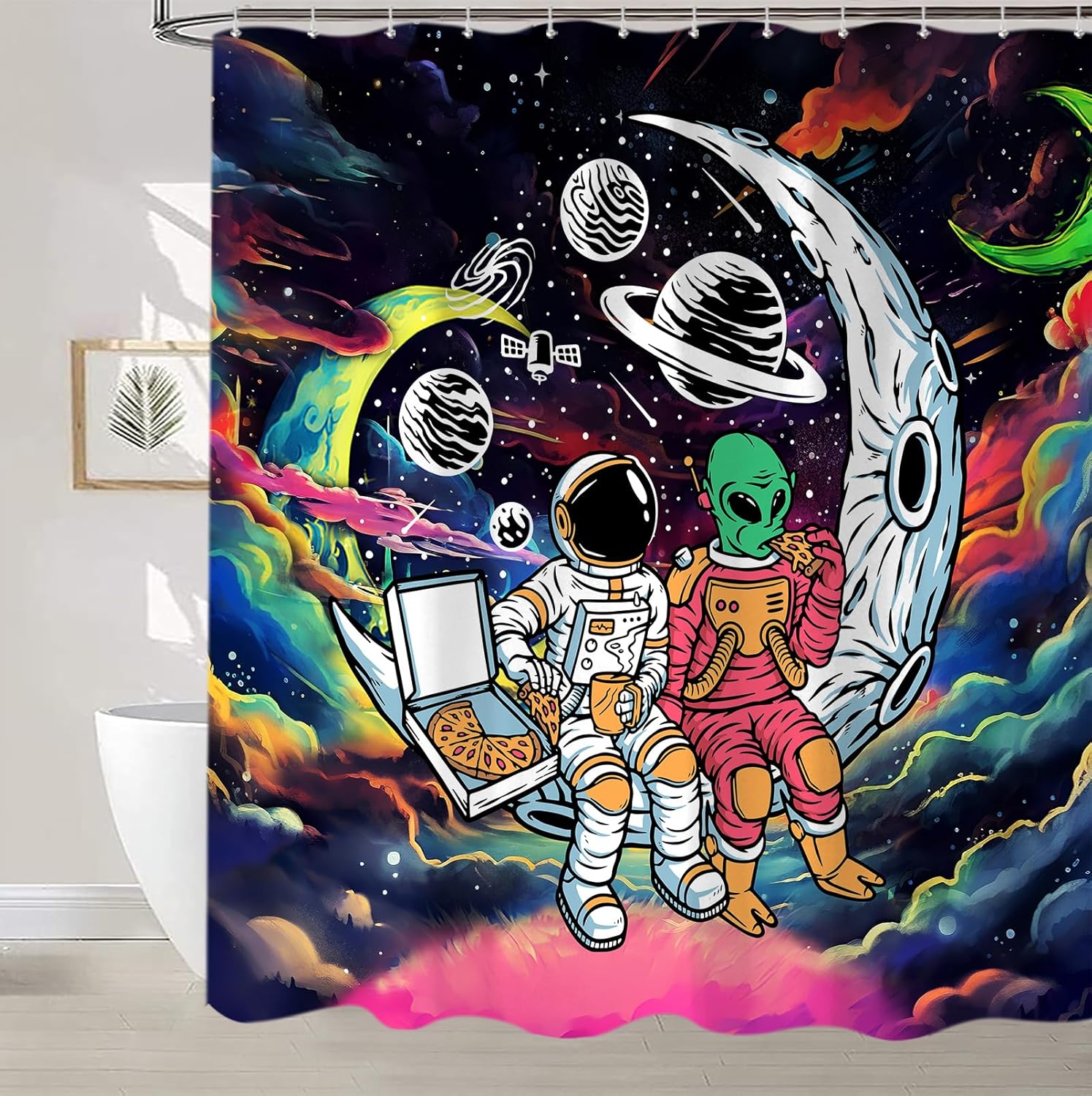 Stellar Space Shower - Funny Astronaut Dessert Roll 60x72