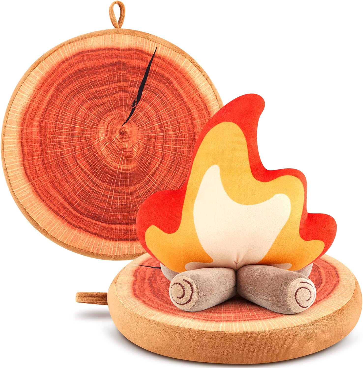 3 Pcs Campfire Plush Set Realistic Camping Experience