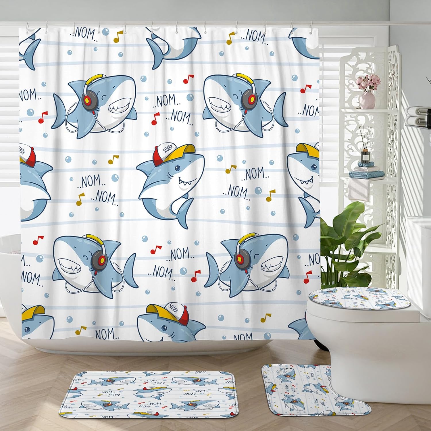 SharkJoy 4PCS Bath Set