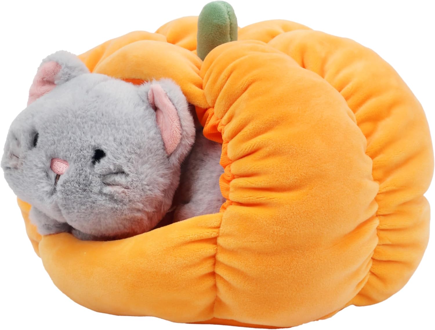 Funny Halloween Cat Pumpkin Playset