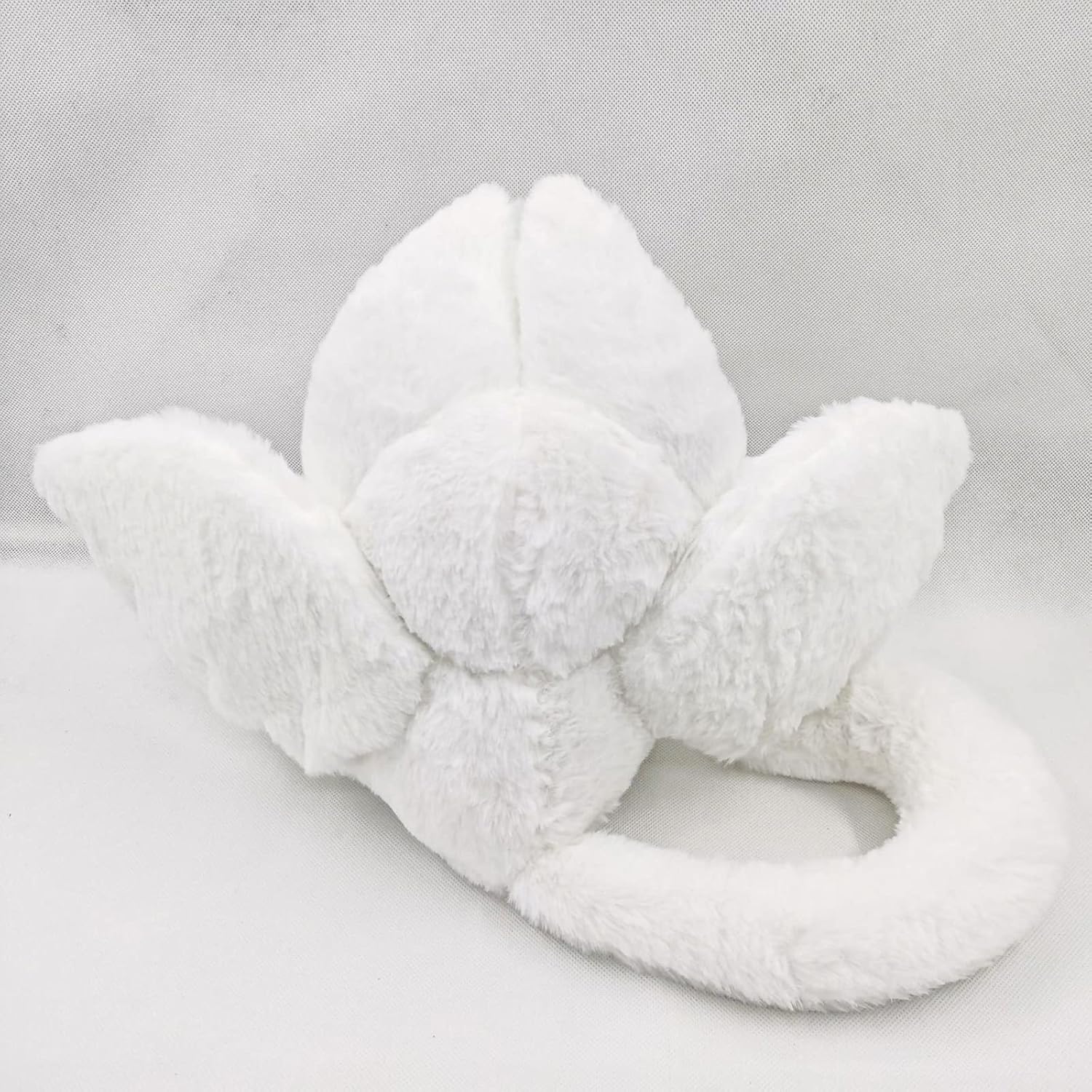 Peach Cat Cute Bat Bunny Stuffed Animal Pillow for Kids White