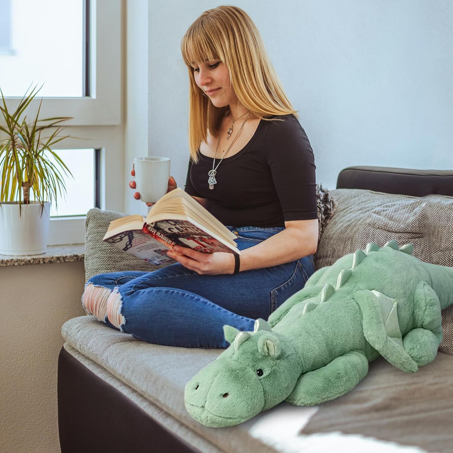 Dodhse Pterosaur Stuffed Animal with Wings Realistic Design