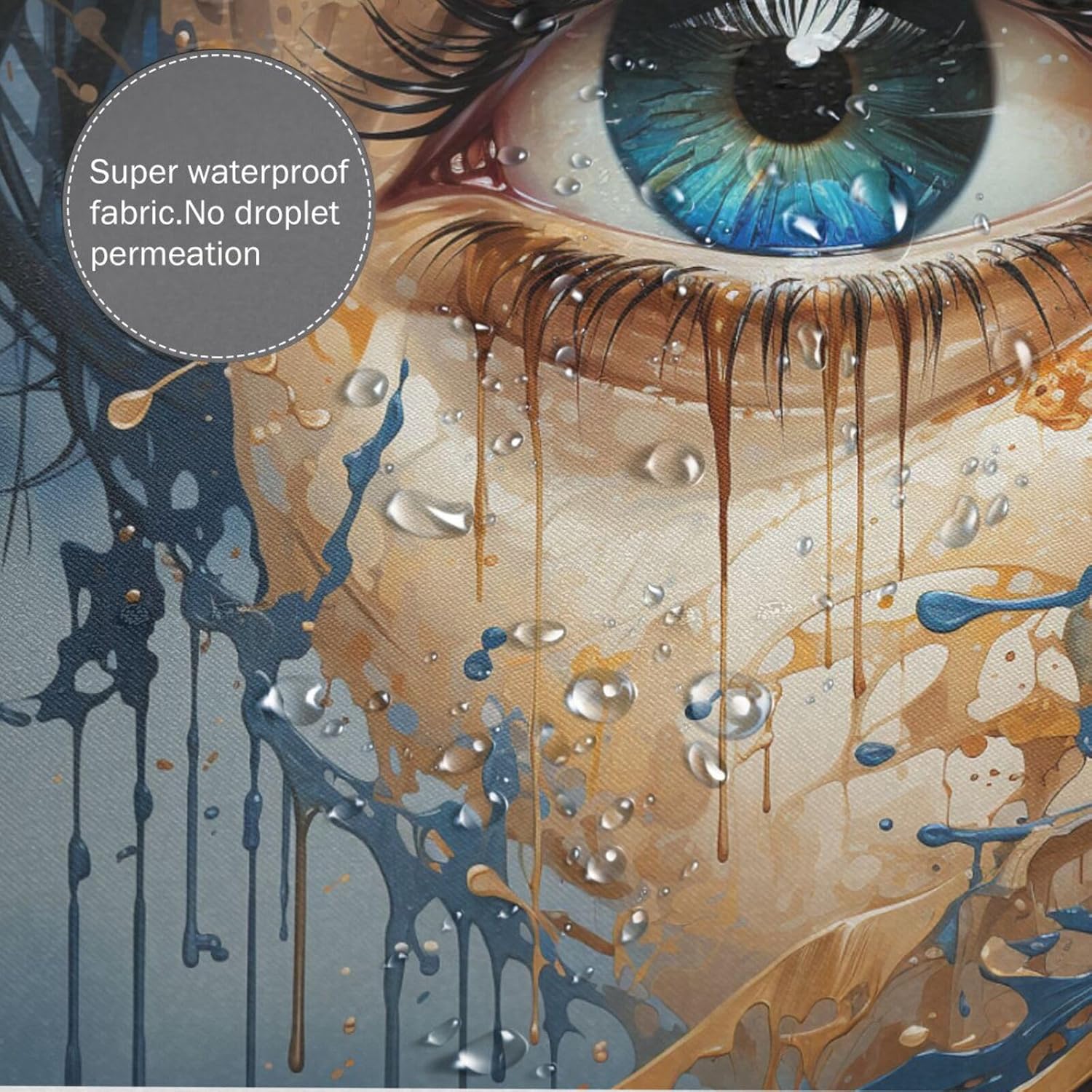 Perfect Blue Eye Shower Curtain for Your Bathroom