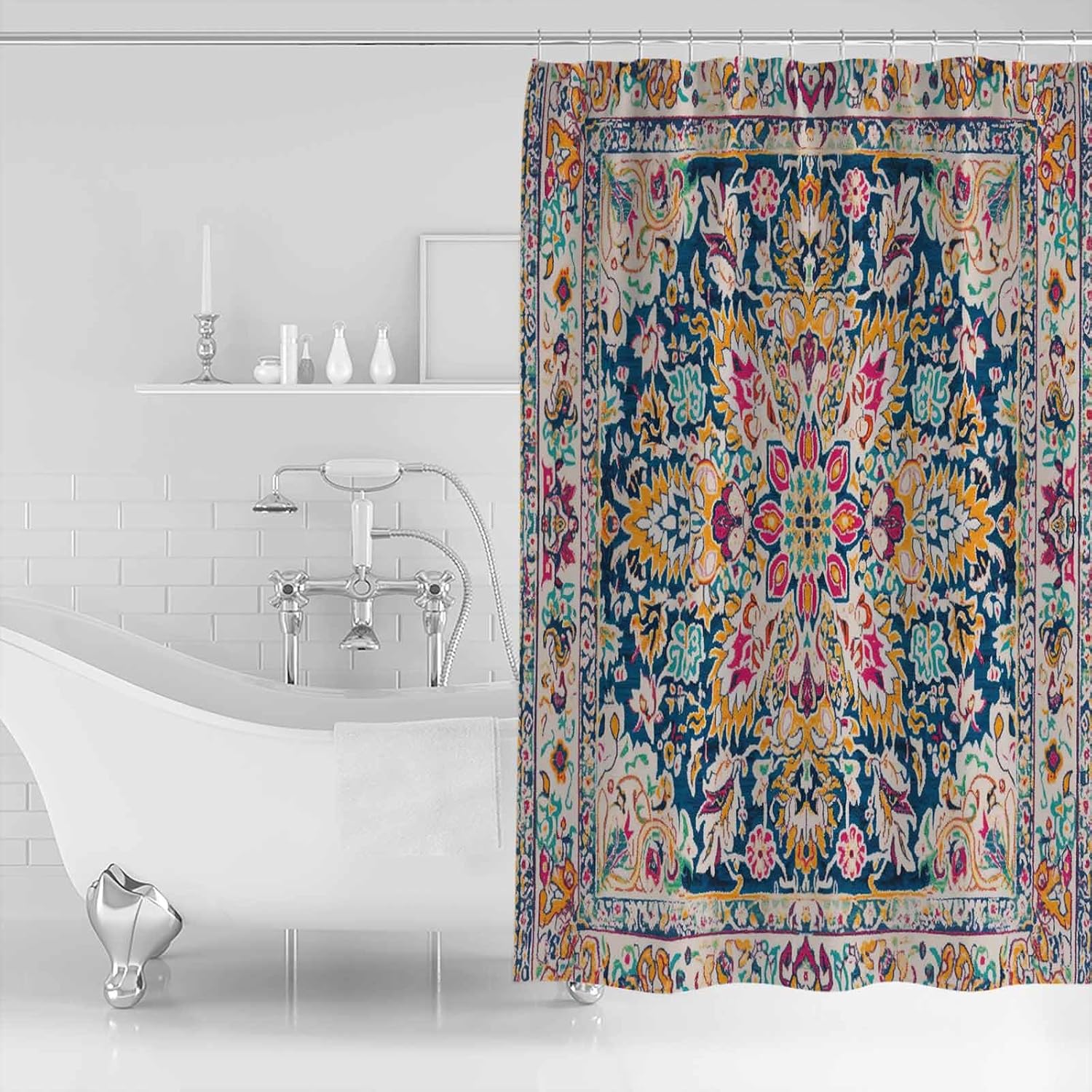 Picpeak Shower Curtain Set - 3D Print Style