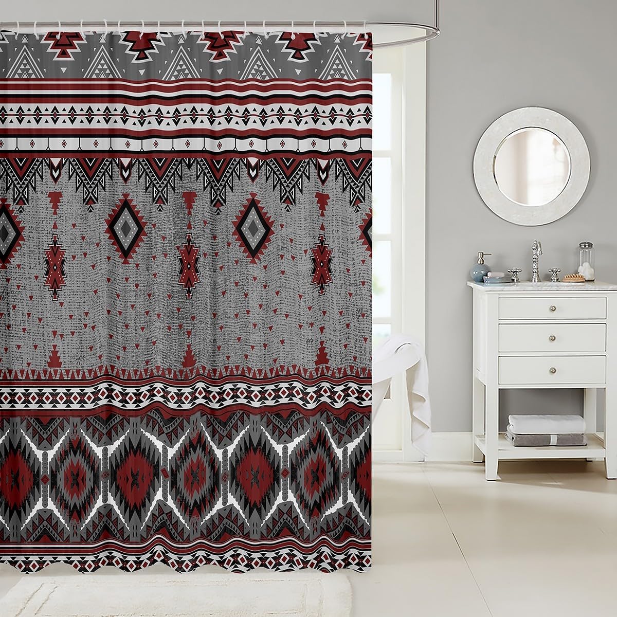 Feelyou Southwestern Ethnic 72-inch Shower Curtain