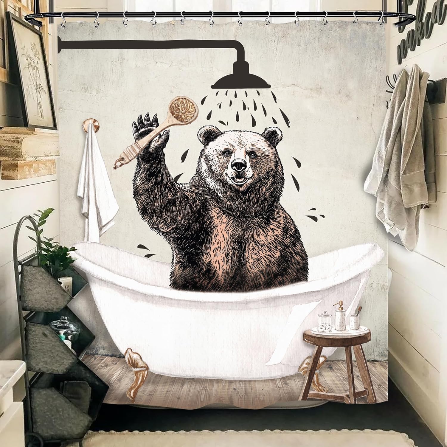 Fun Animal Bath Curtains