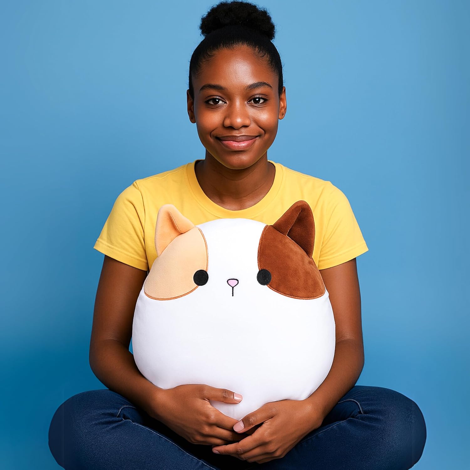 Big Size Cute Soft Fat Hugging Plush Cat Pillow