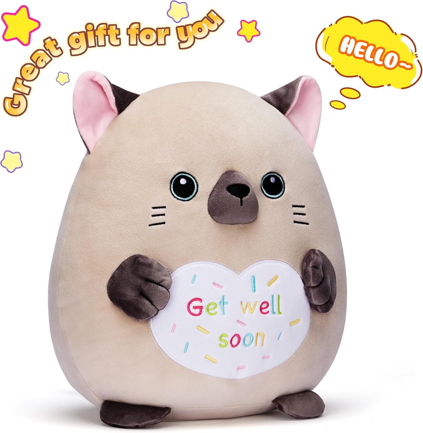 PlayNics Get Well Soon Plush Pillow