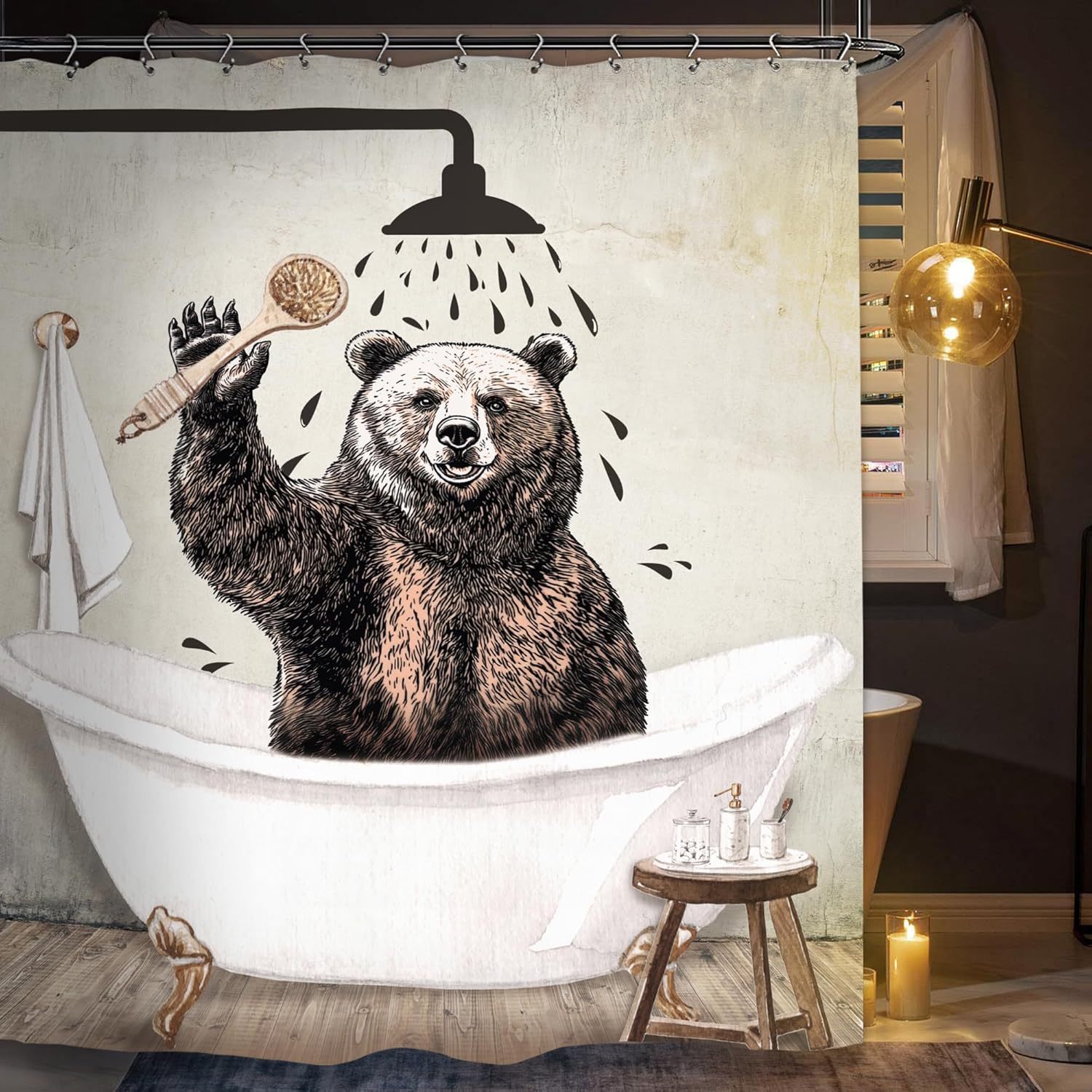 Fun Animal Bath Curtains