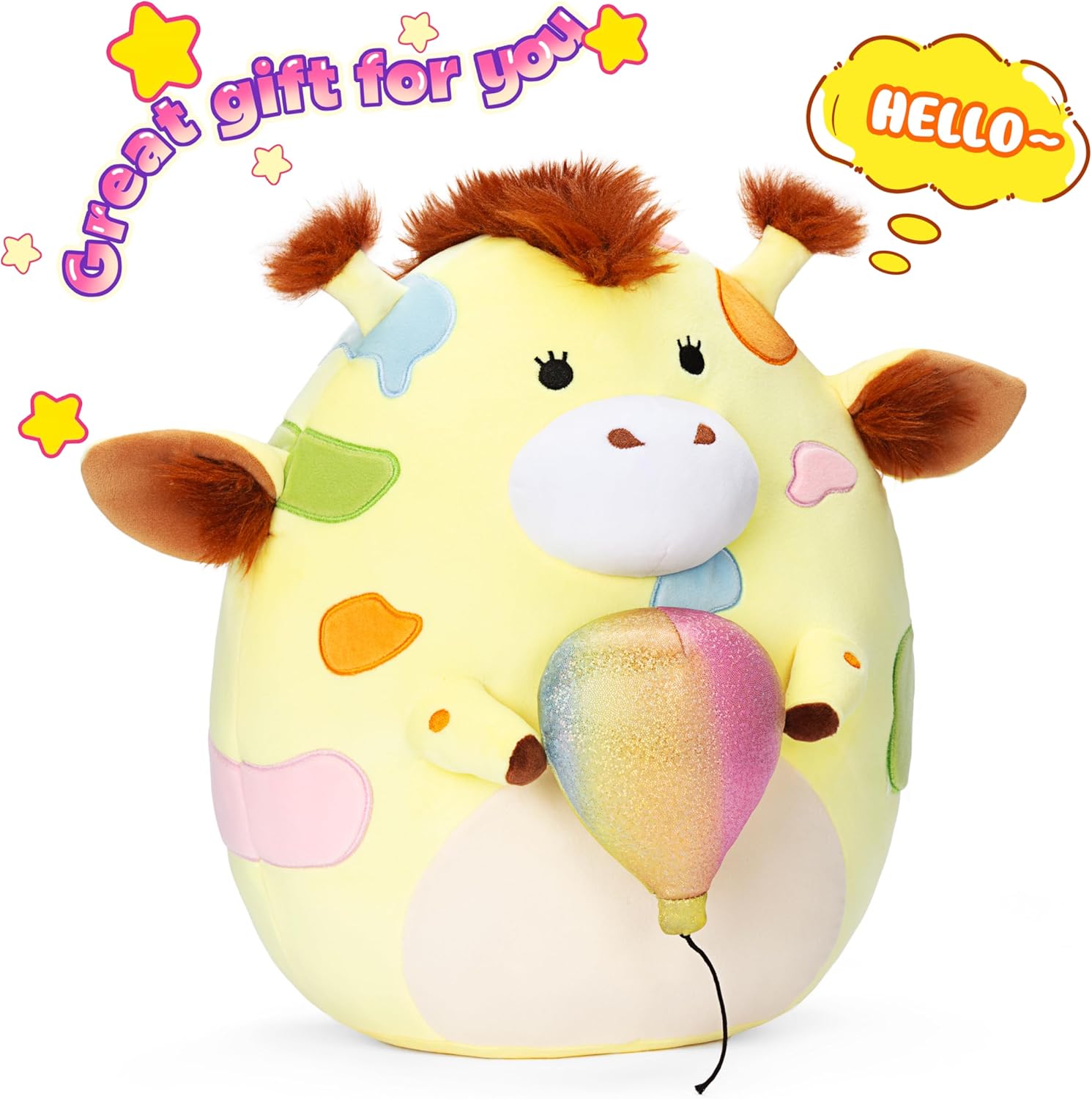 Original Giraffe Plush Pillow Cozy for Kids and Adults PlayNics