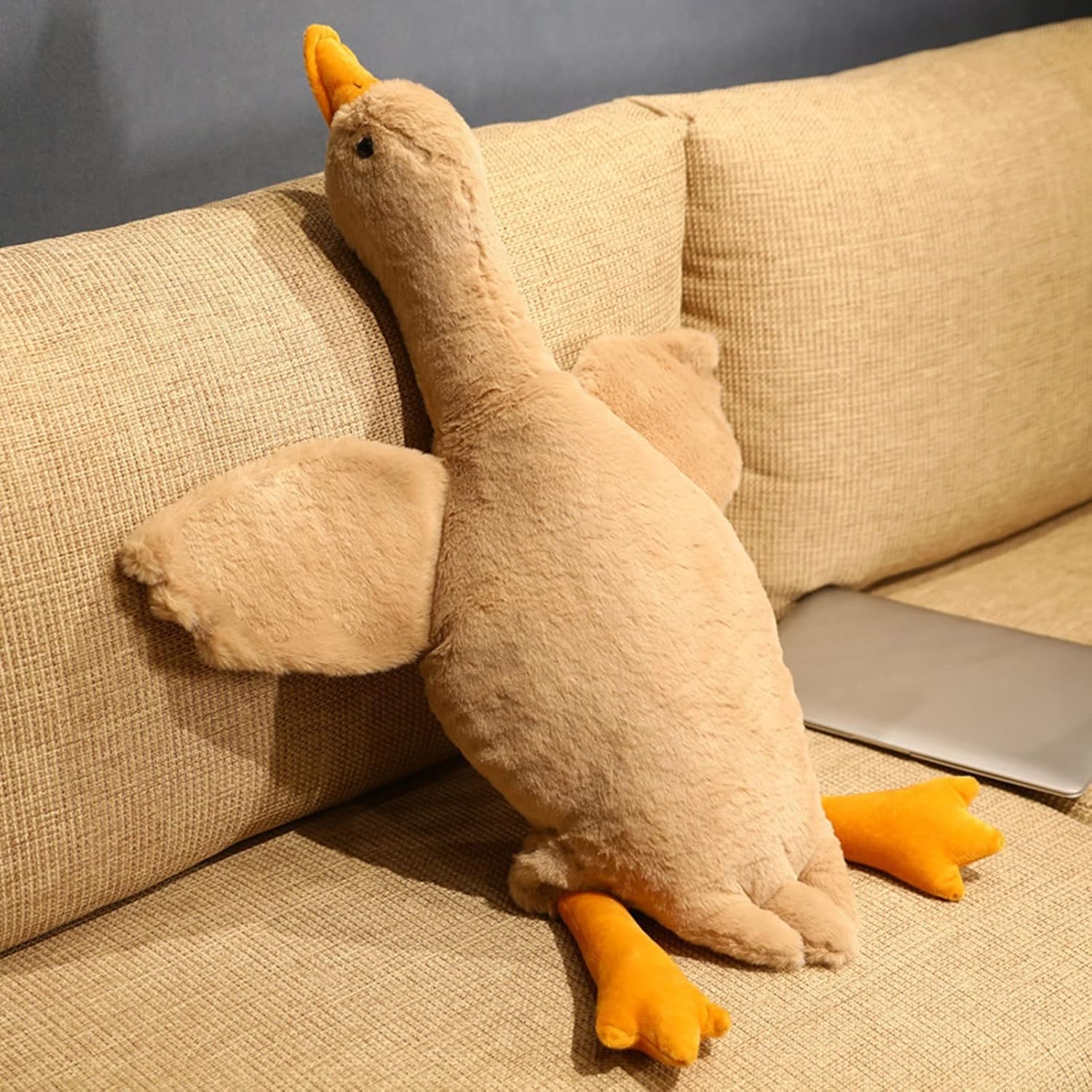 PERZOE 5090cm Giant Goose Plush Pillow Stuffed Animal Toy