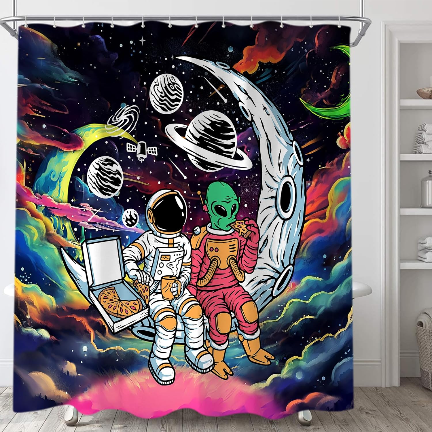 Stellar Space Shower - Funny Astronaut Dessert Roll 60x72