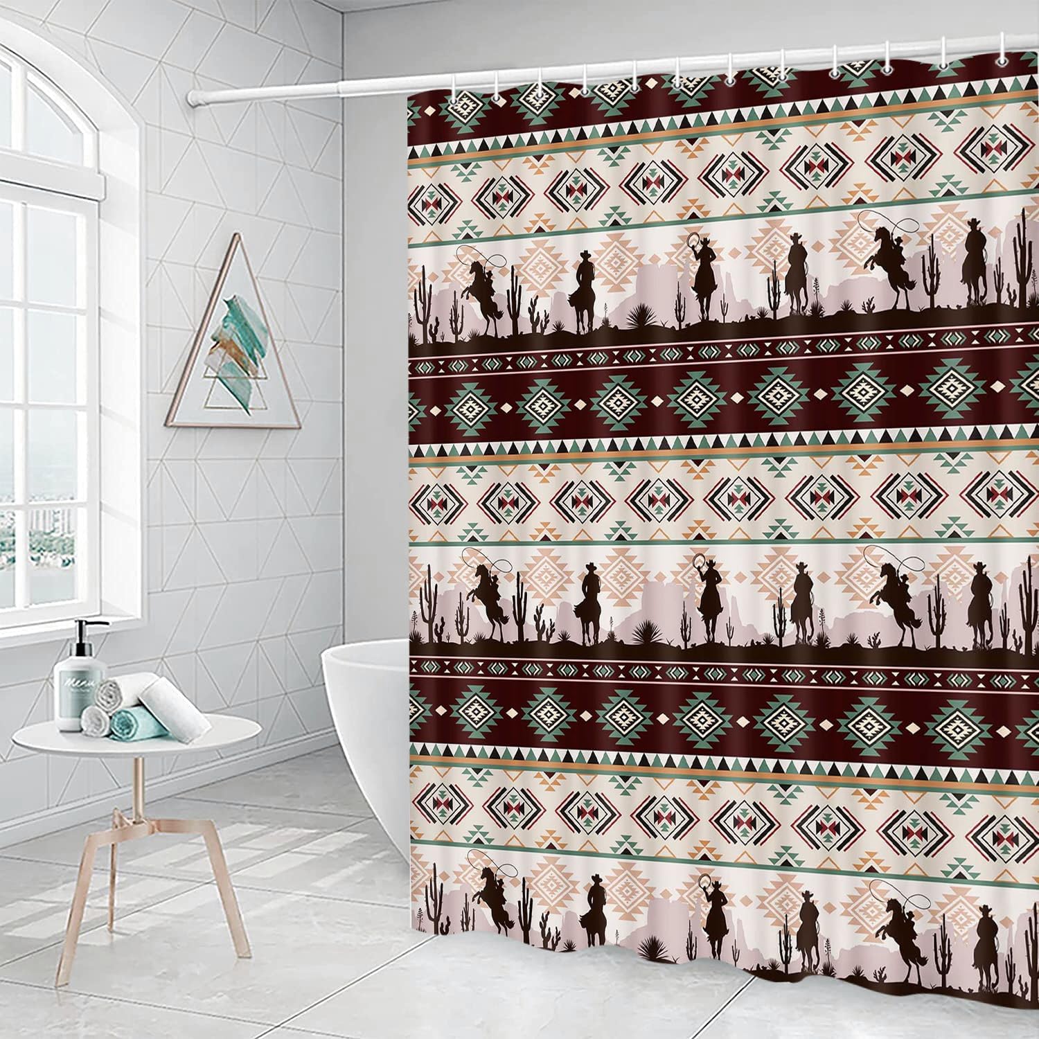 Casion Mens Bath Shower Curtain Set