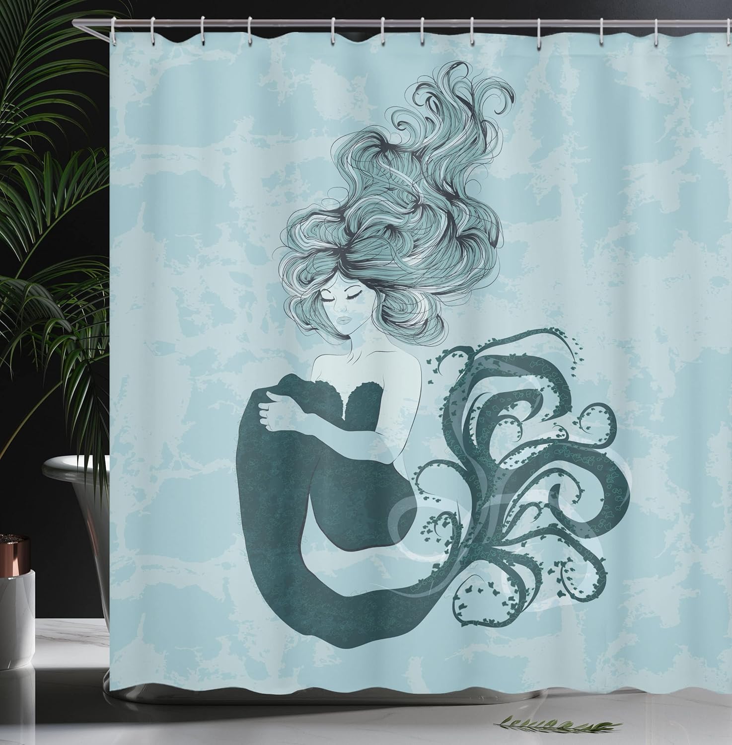 Fun Ambesonne Mermaid Shower Curtain Perfect for Relaxing in the Bathroom