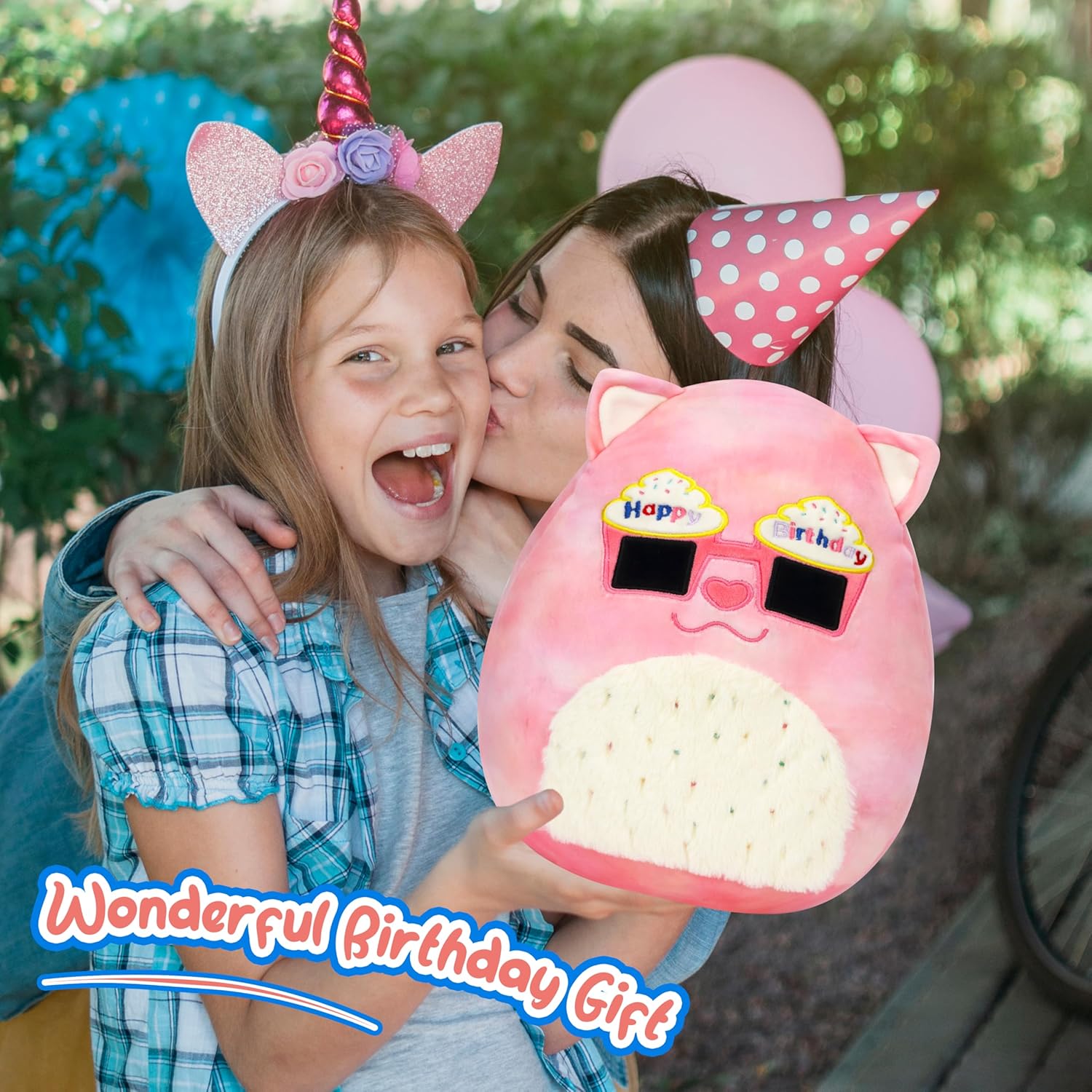 Mushymallow 12-inch Plush Pillow Cuteness for Kitten Birthdays