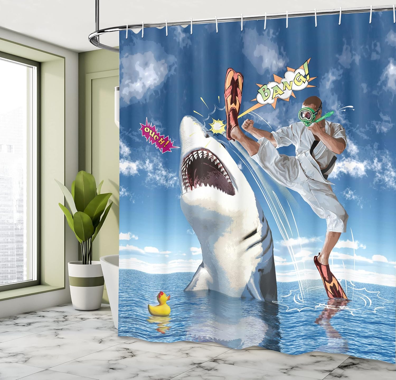 Unique Marine Wallpaper Ambesonne Sealife 69x70 Machine Washable Vacuumprint Design