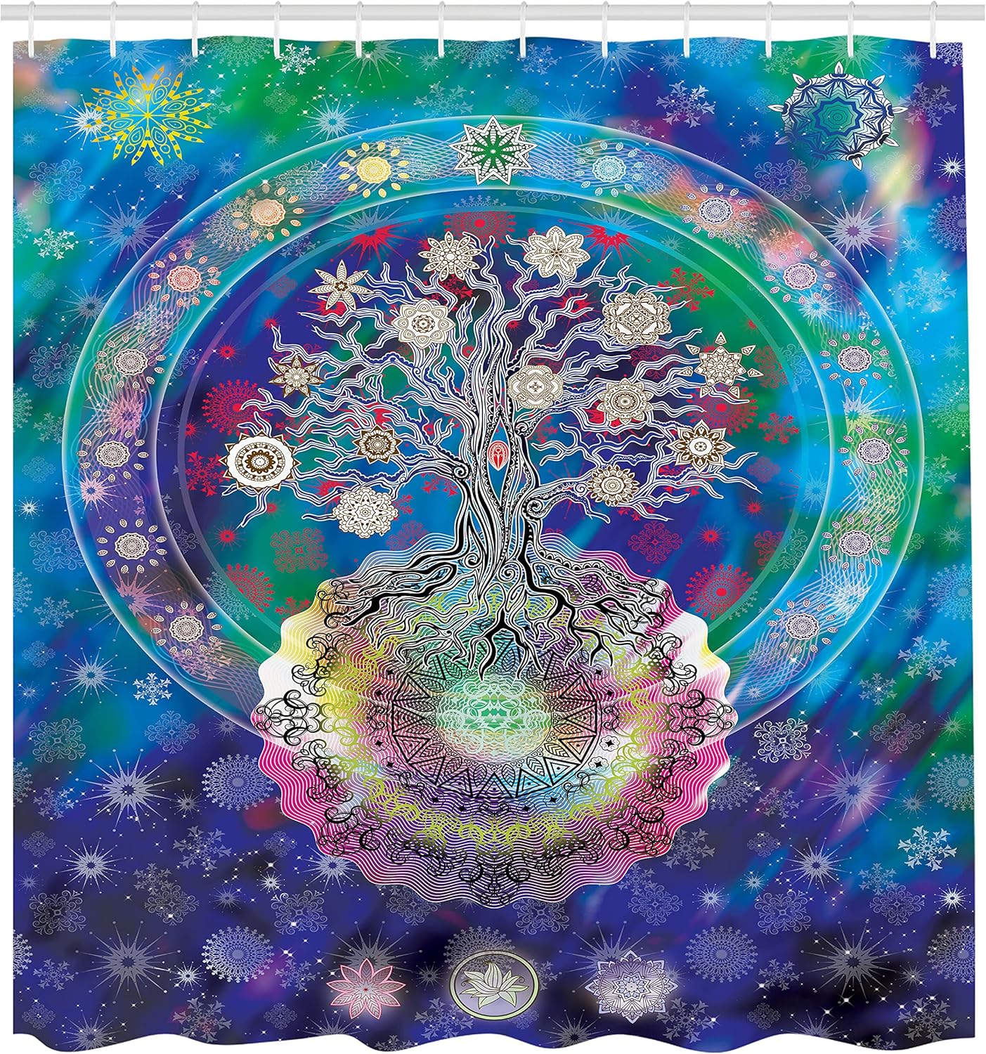 Stylish Mandala Shower Curtain with Unique Design