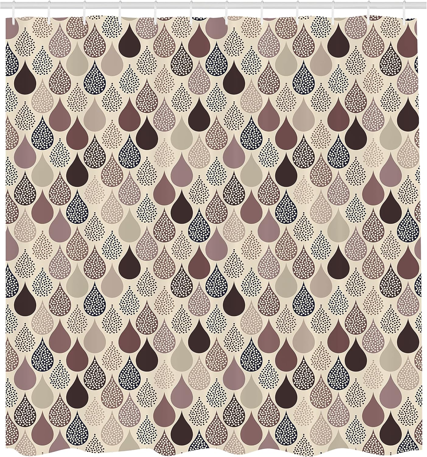 Ambesonne Geometric shower curtain raindrops and leaf design exactly better-designed immediate